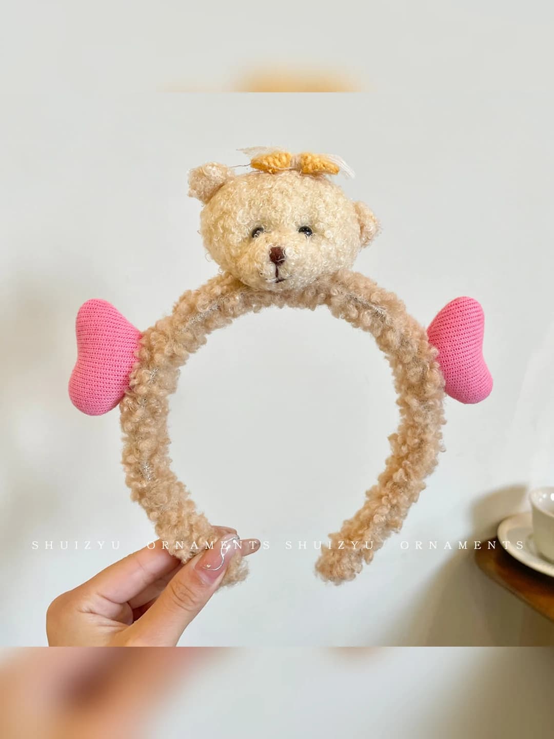 Кофейный, сердце, мишка