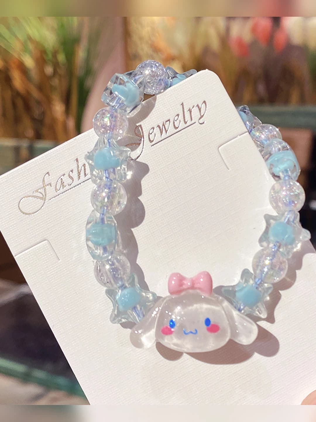 Ko'k Cinnamoroll besh burchakli yulduz bilaguzuk (sumka)