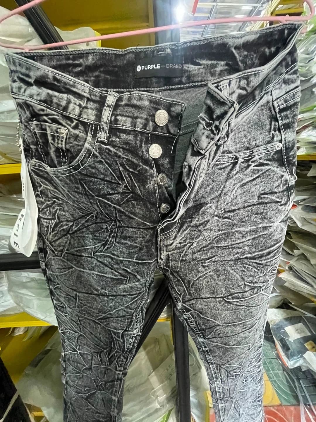Women's summer slim-fit jeans, high waist, trousers, slim fit, micro-stretch, washed effect