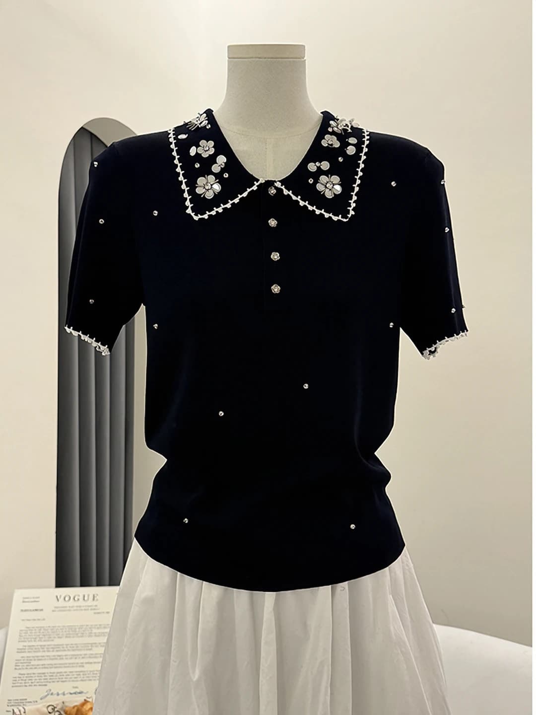 Navy blue [handmade beads]