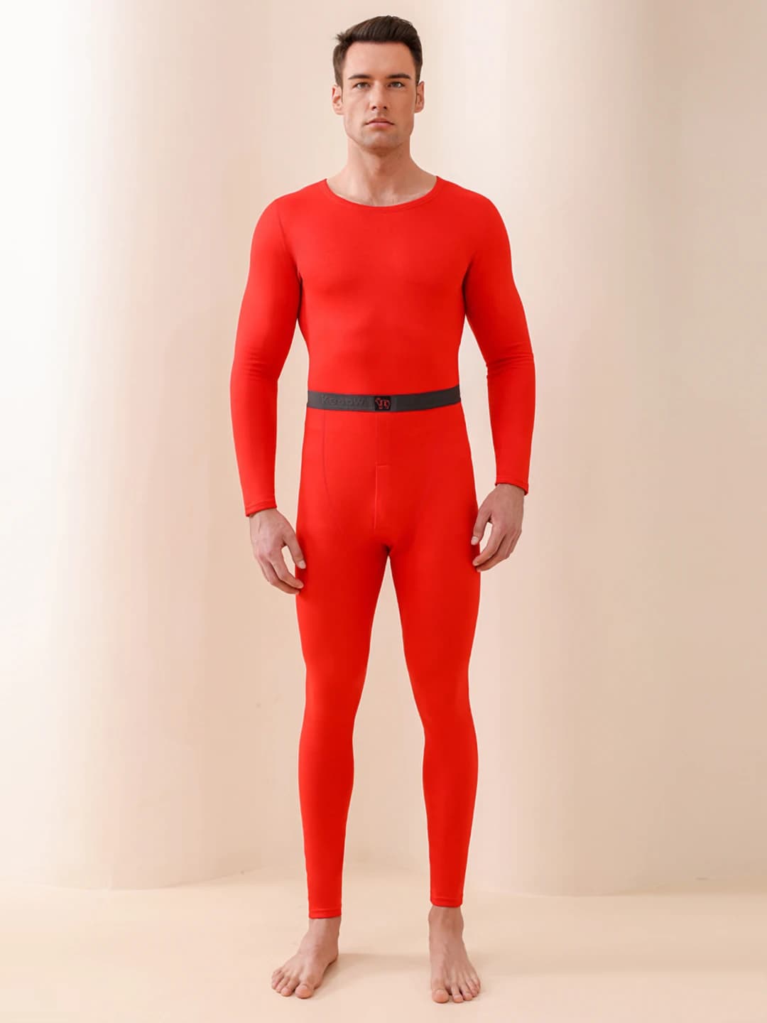 Bound edge - men's red (wool silk)