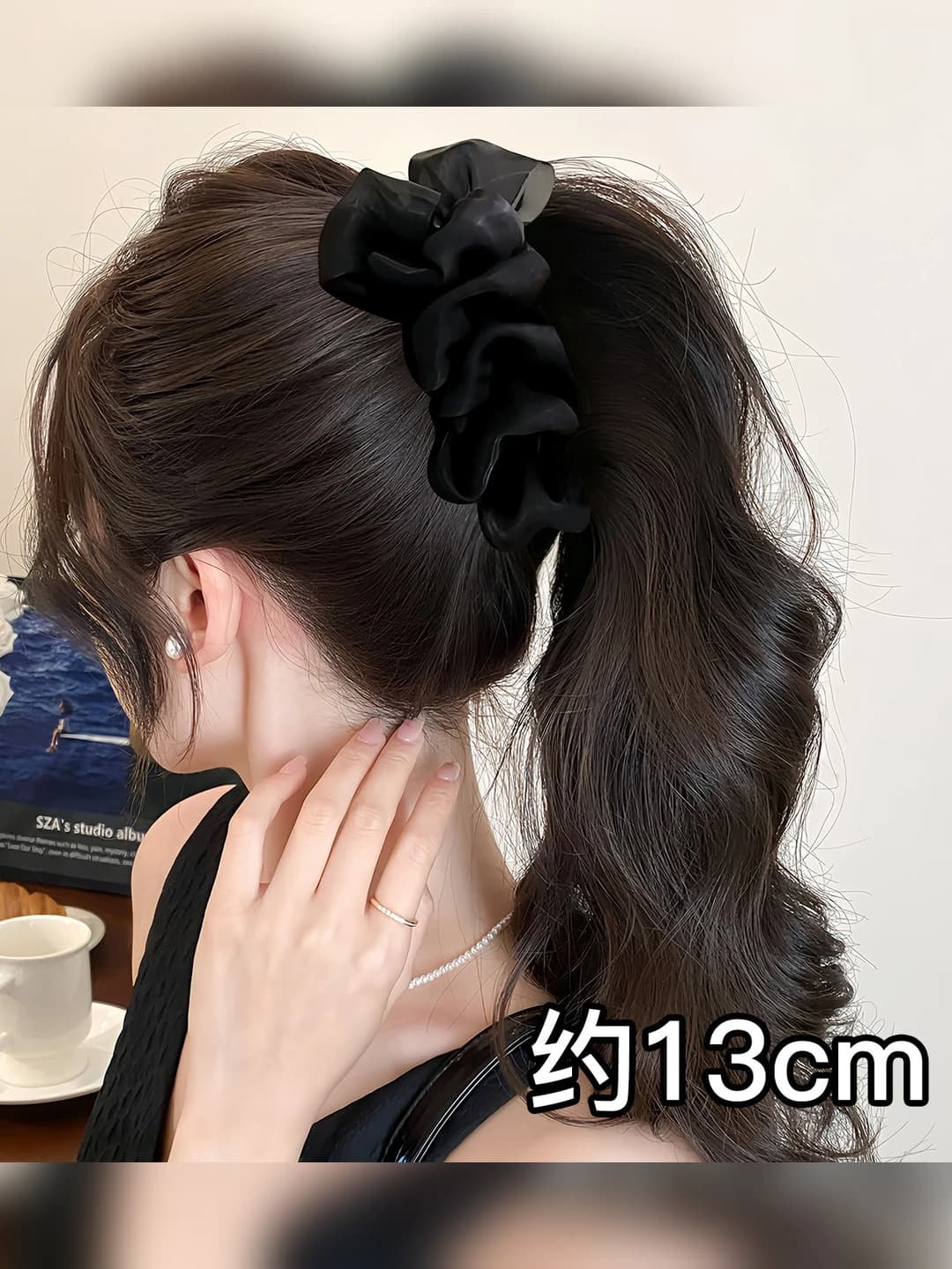 5# Чисто-чёрный тюль