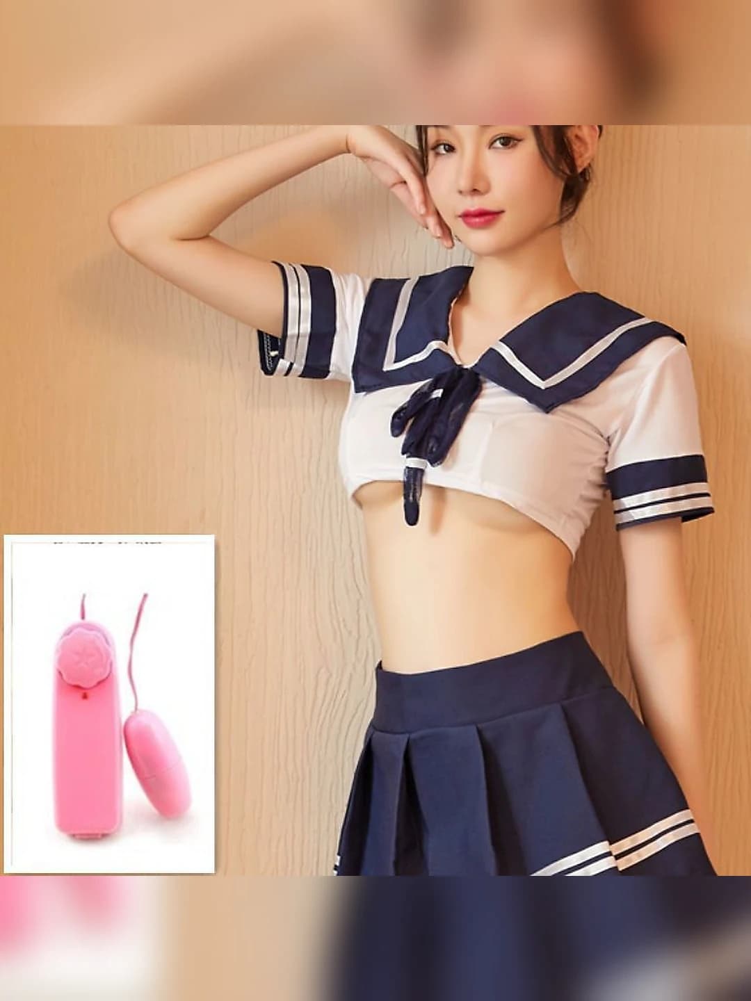 323 school uniform + skirt + vibrator