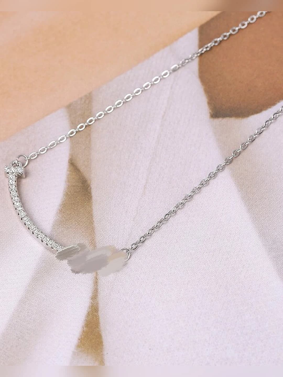 9116-Silver smiley face