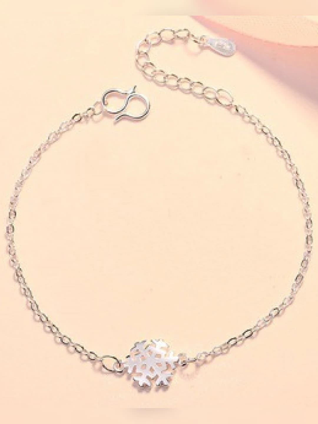 Snowflake silver bracelet