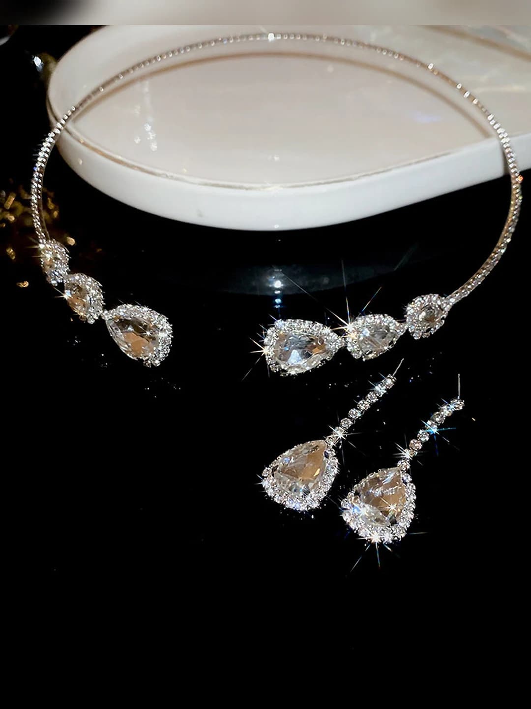 14# toshli tomchi, choker, 2 dona