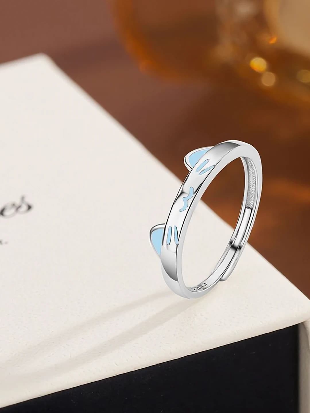 L1061 Cat & Dog Diary Ring Women