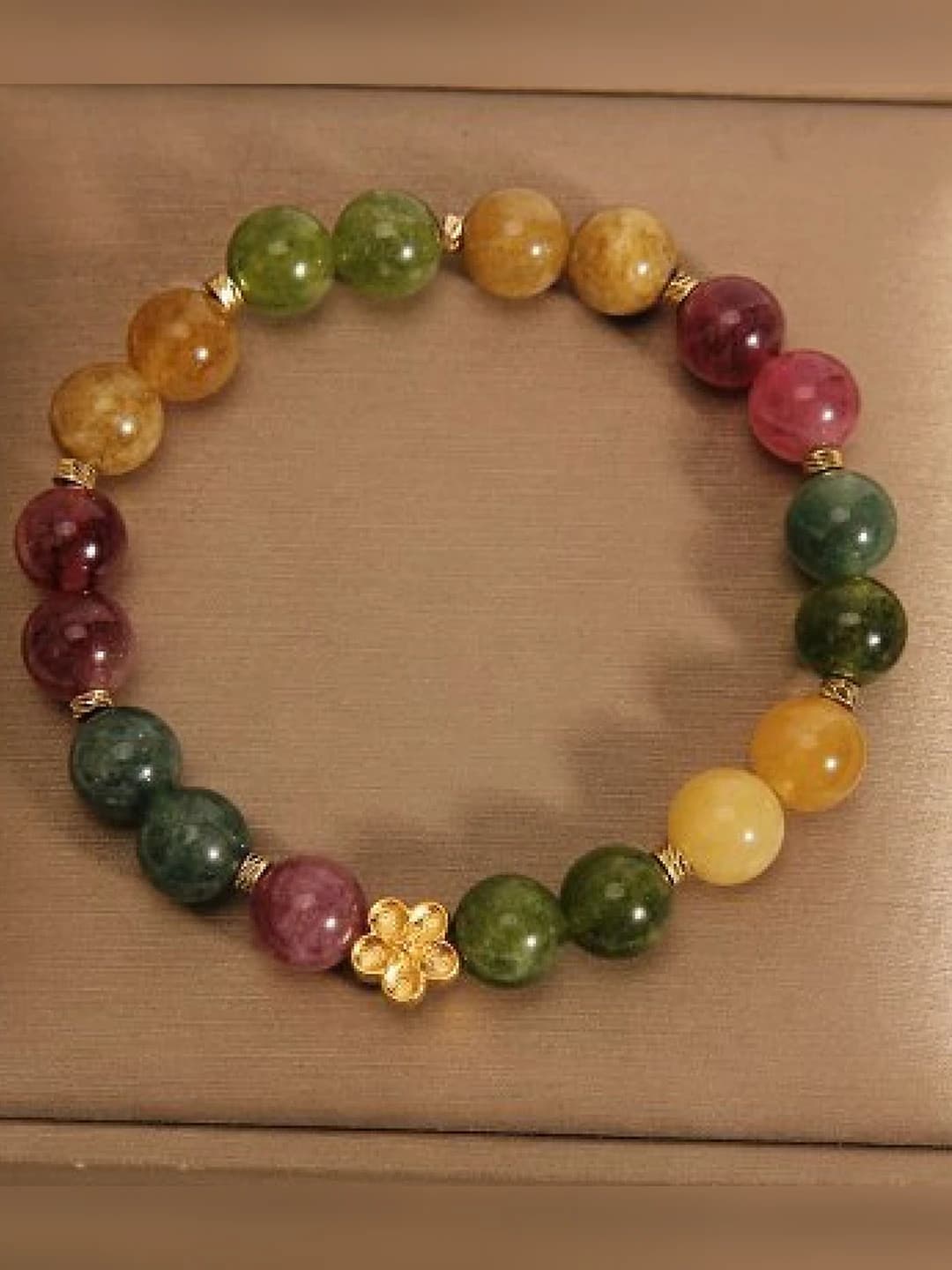 Multicolour, gold flower