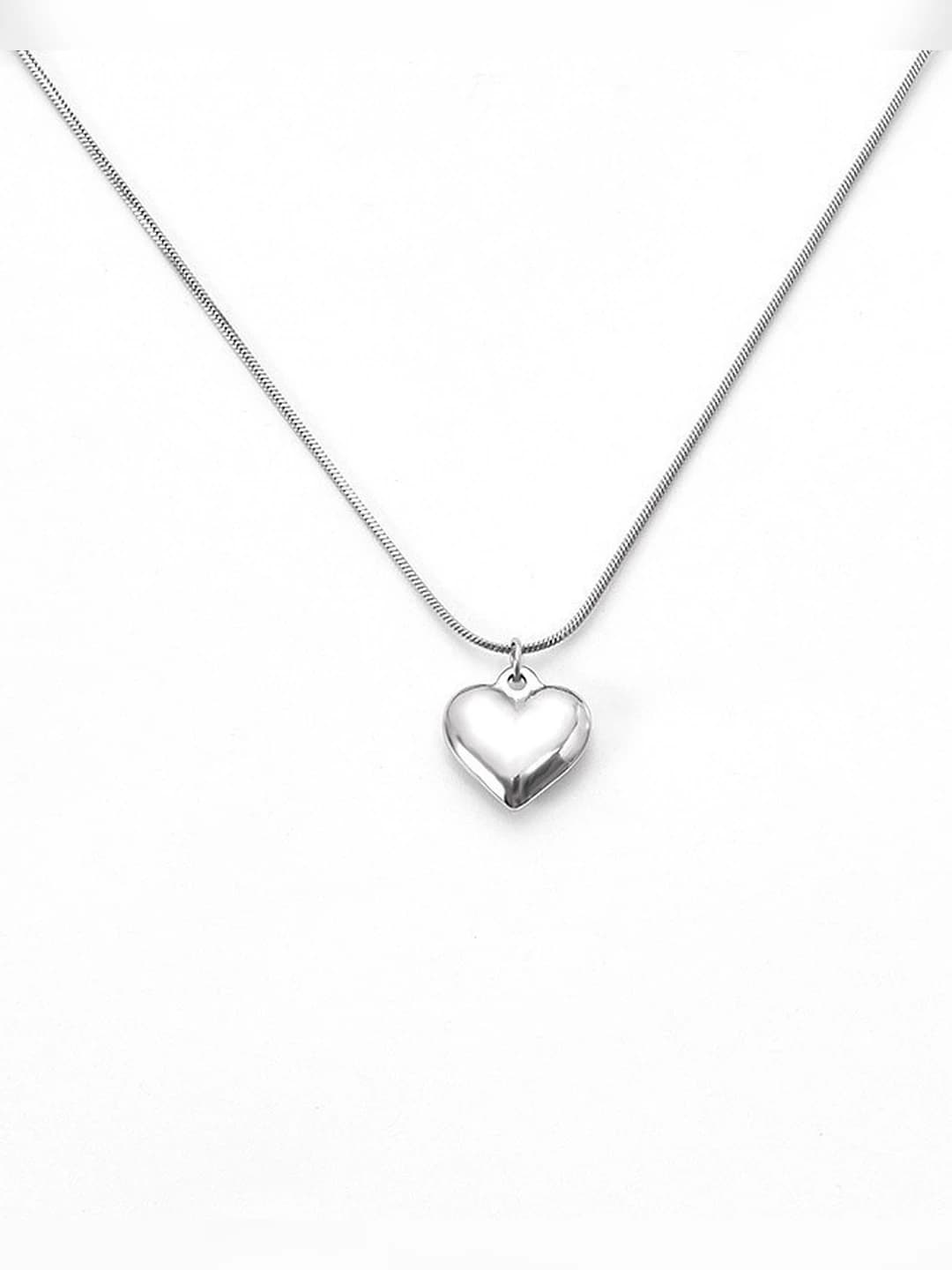 Plasma heart + 45cm snake chain