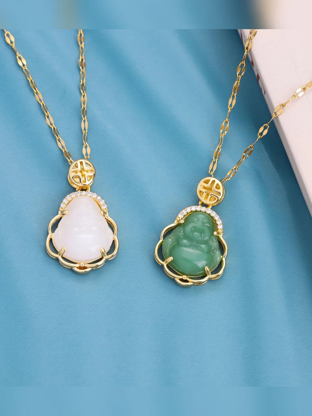 Women's titanium steel Maitreya Buddha chain, Korean style, unique design, fade-resistant, durable, high quality