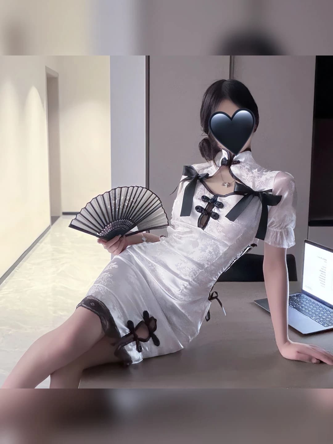 Эротическое нижнее бельё-qipao для женщин, ткань полиэстер, доля основного состава 90%–95%