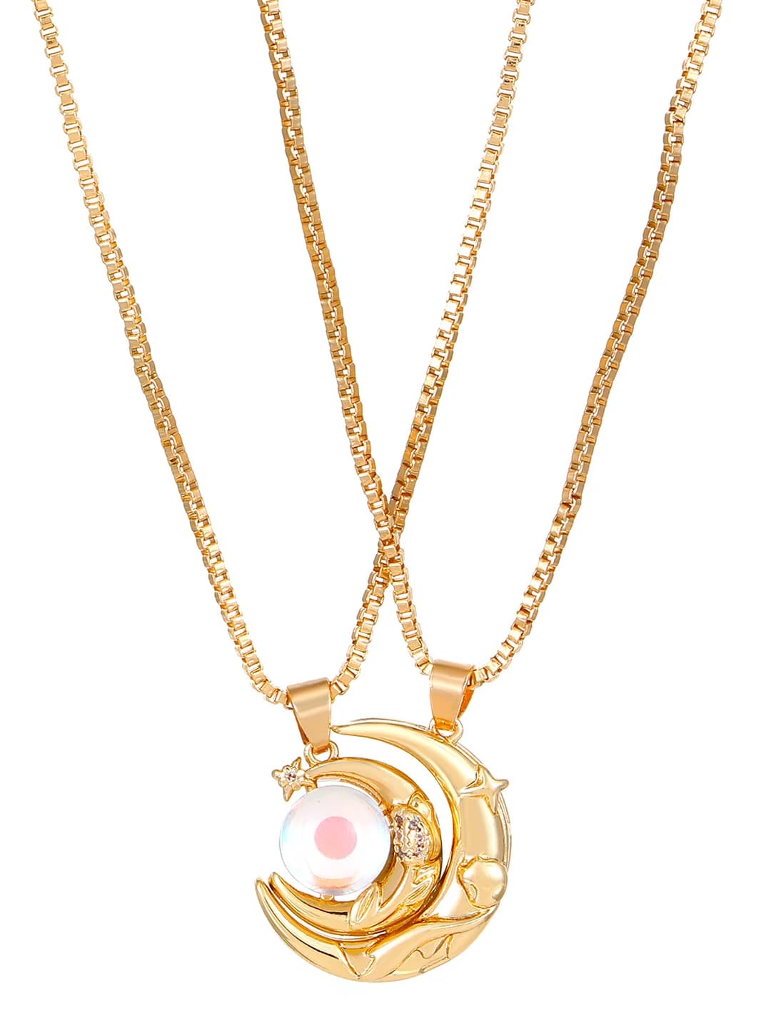 Magnetic gold moonstone