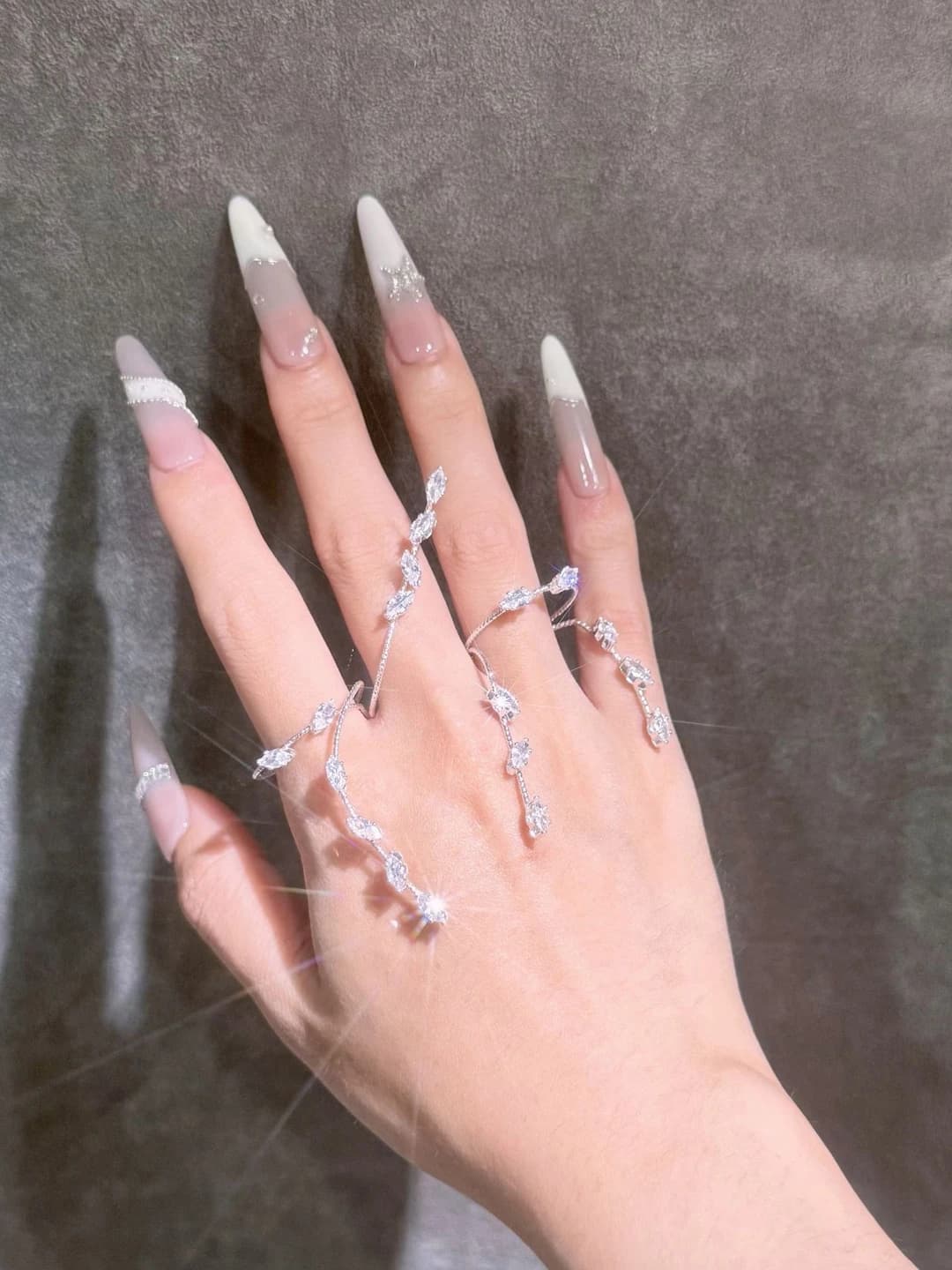 5# Silver leaf ring