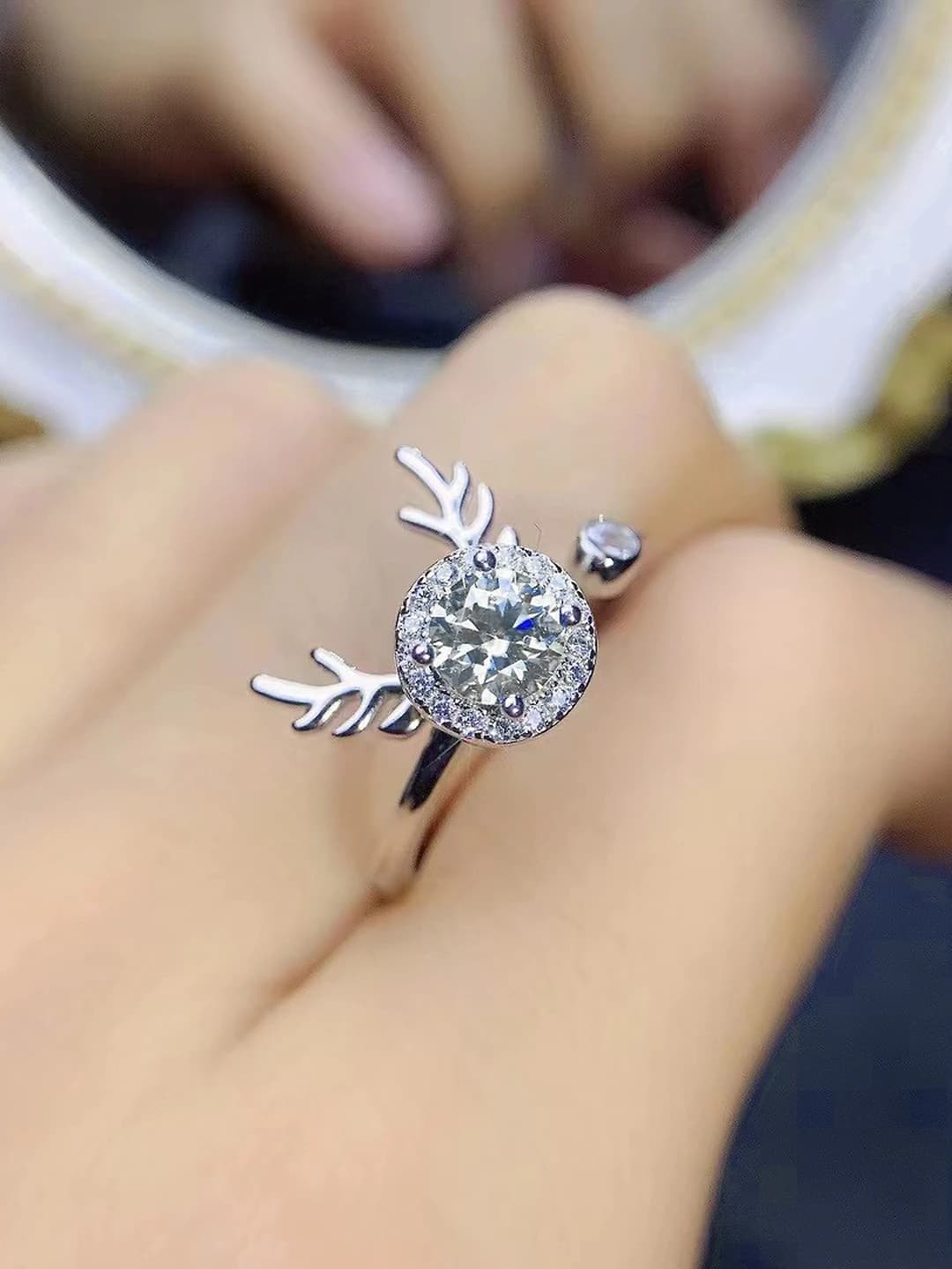 Оленьи рога, 2 ct (8 мм)