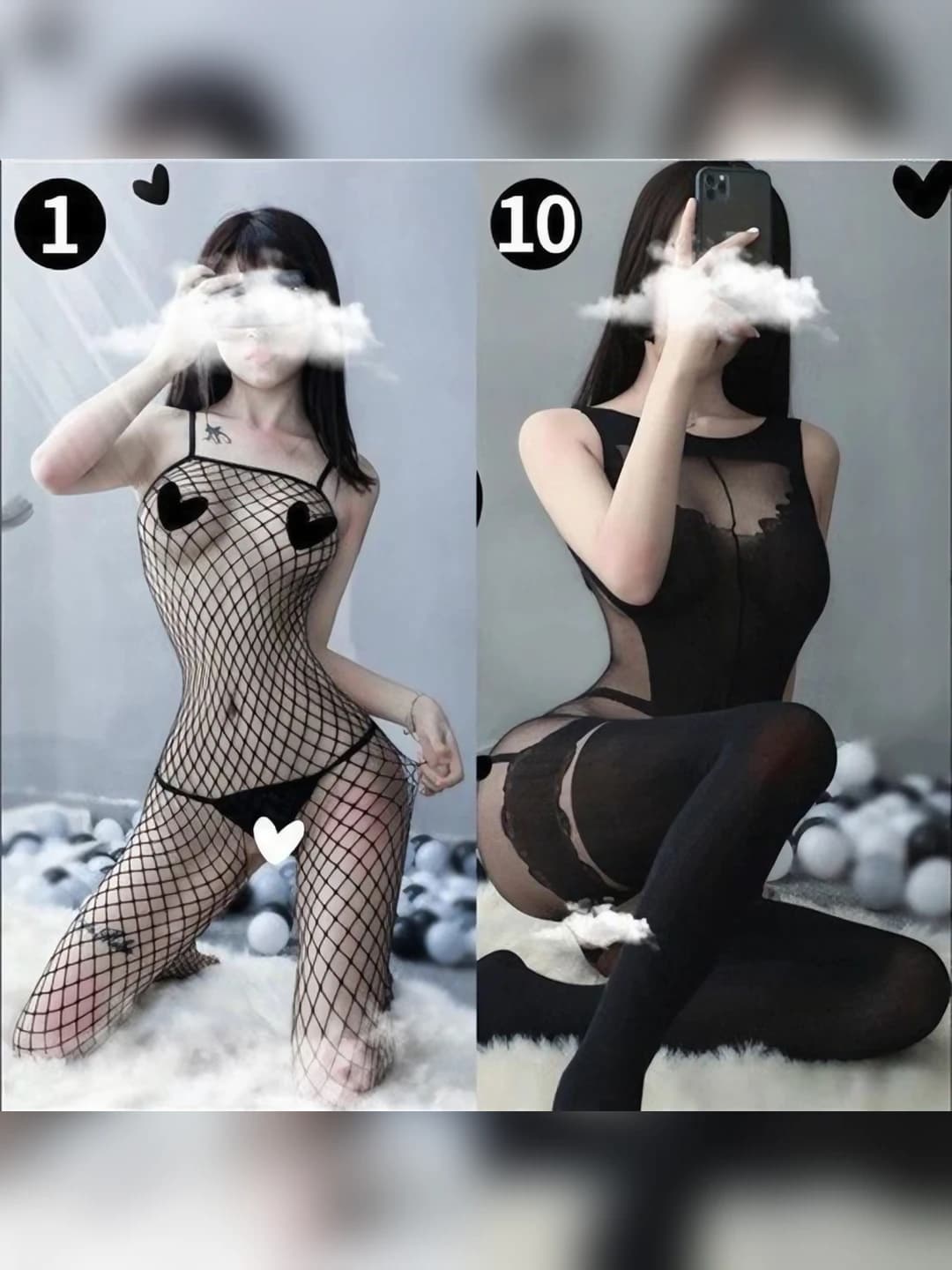 2 pcs 1+10