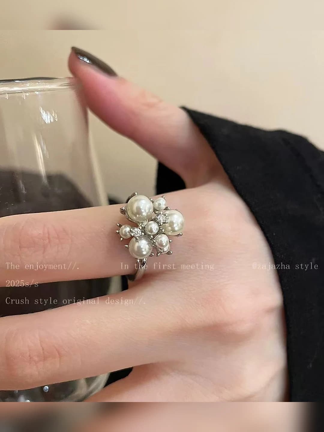 17# Small pearl ring