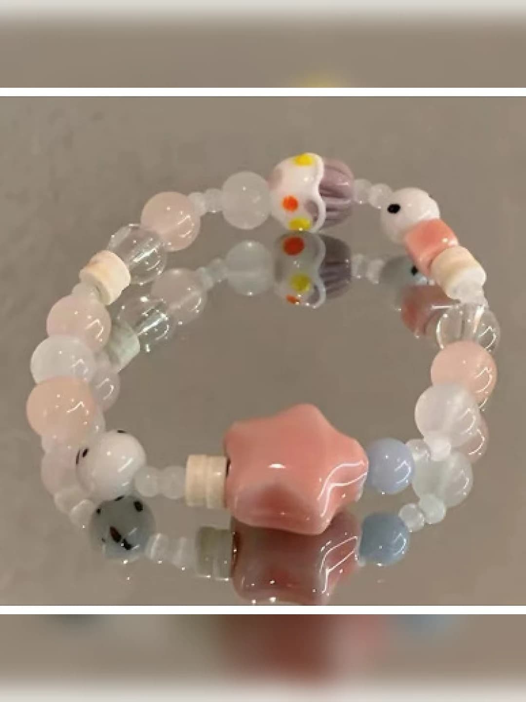 Cute five-pointed star multicolour bracelet #SZ609