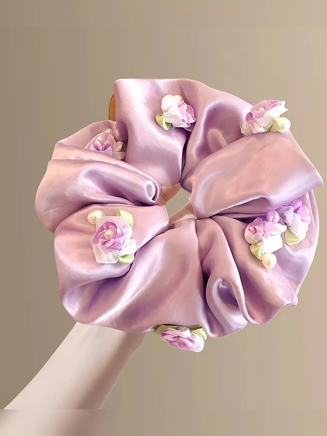 1# Purple scrunchie - 21 cm