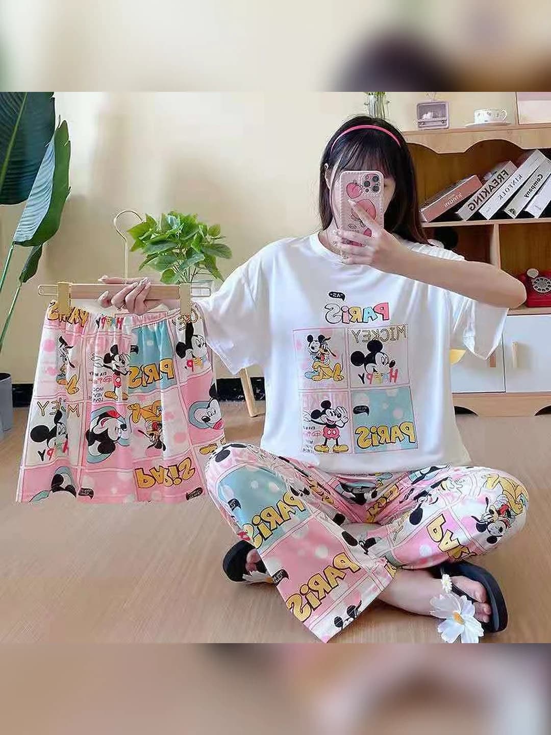 3 шт - Розовый Микки