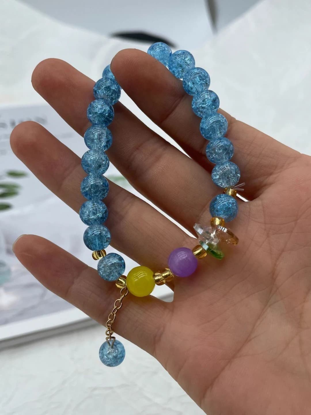 Blue cracked
