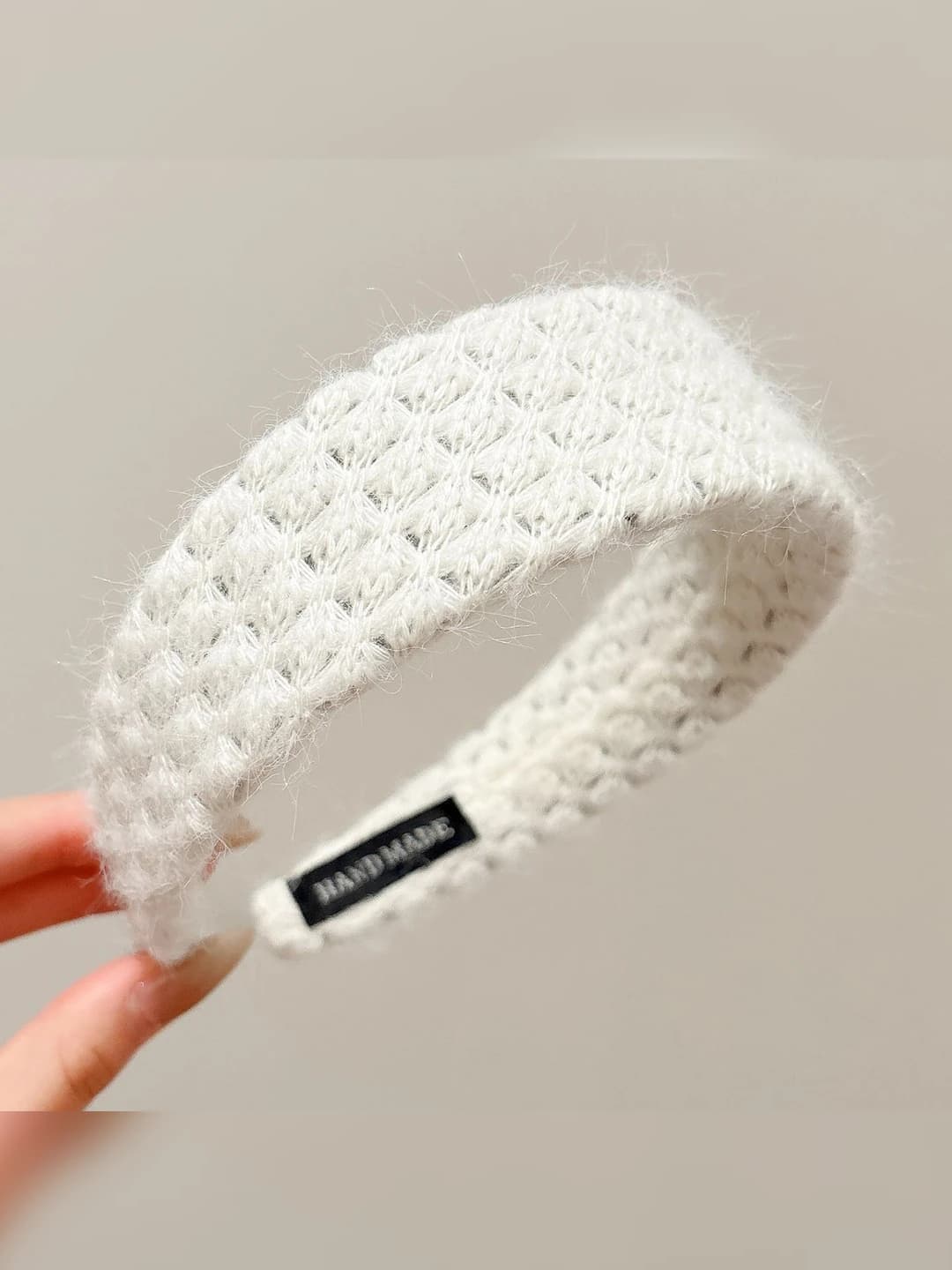 Off-white wide headband - 4.3 cm