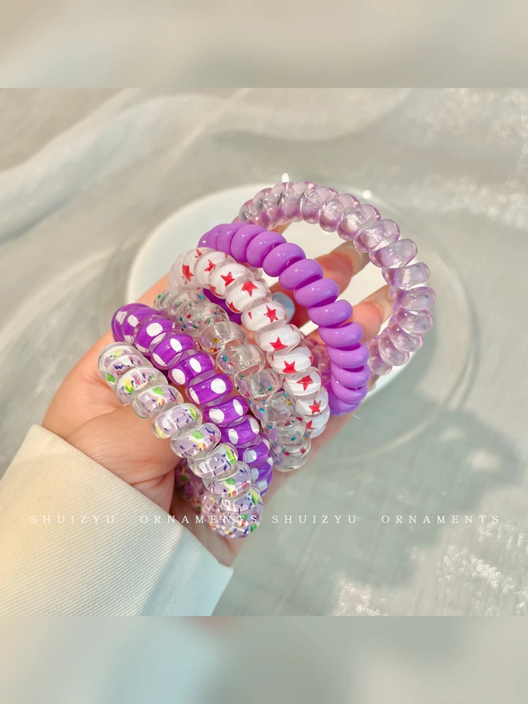 Purple 6 pcs, bagged