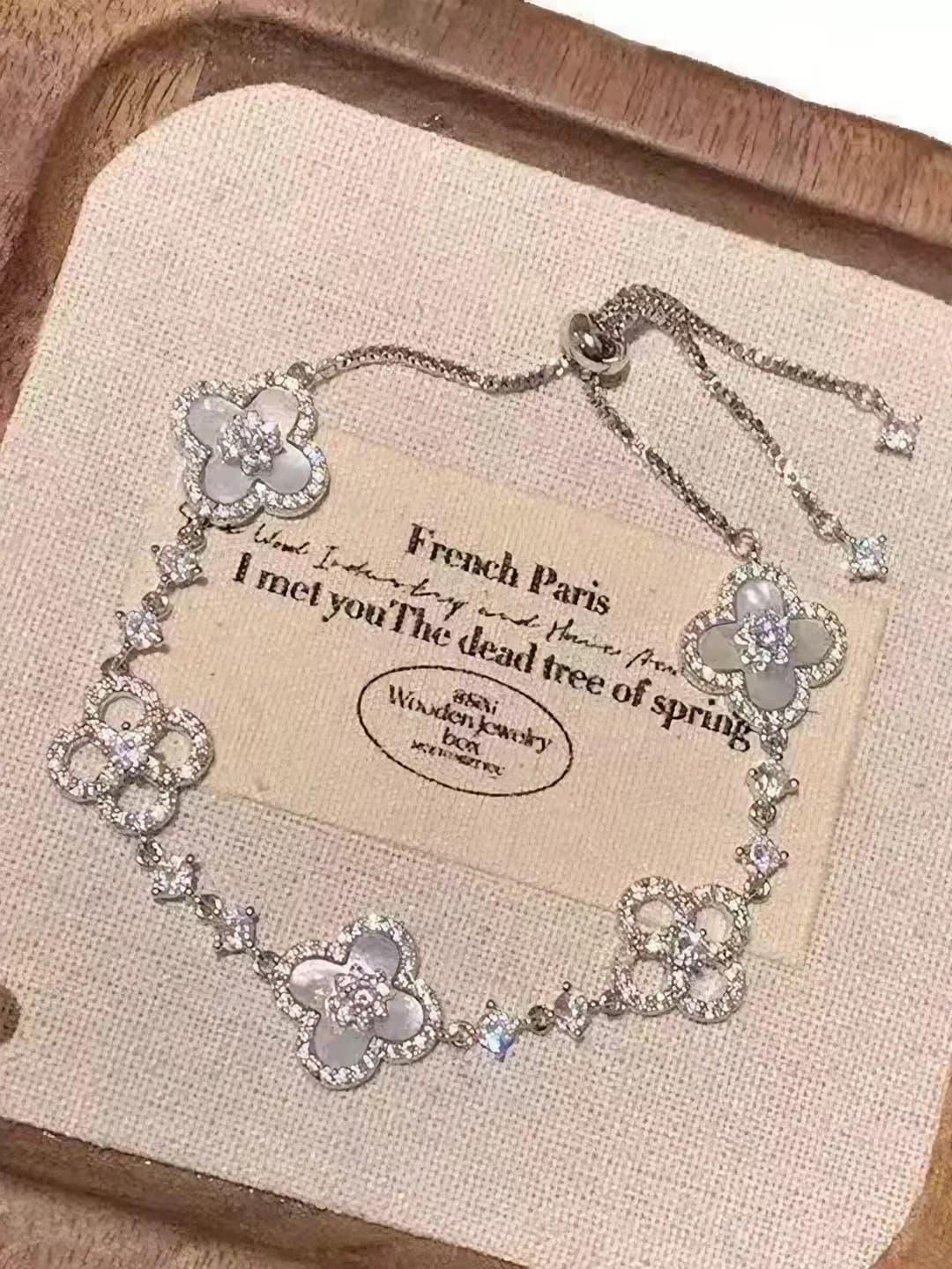 White clover bracelet