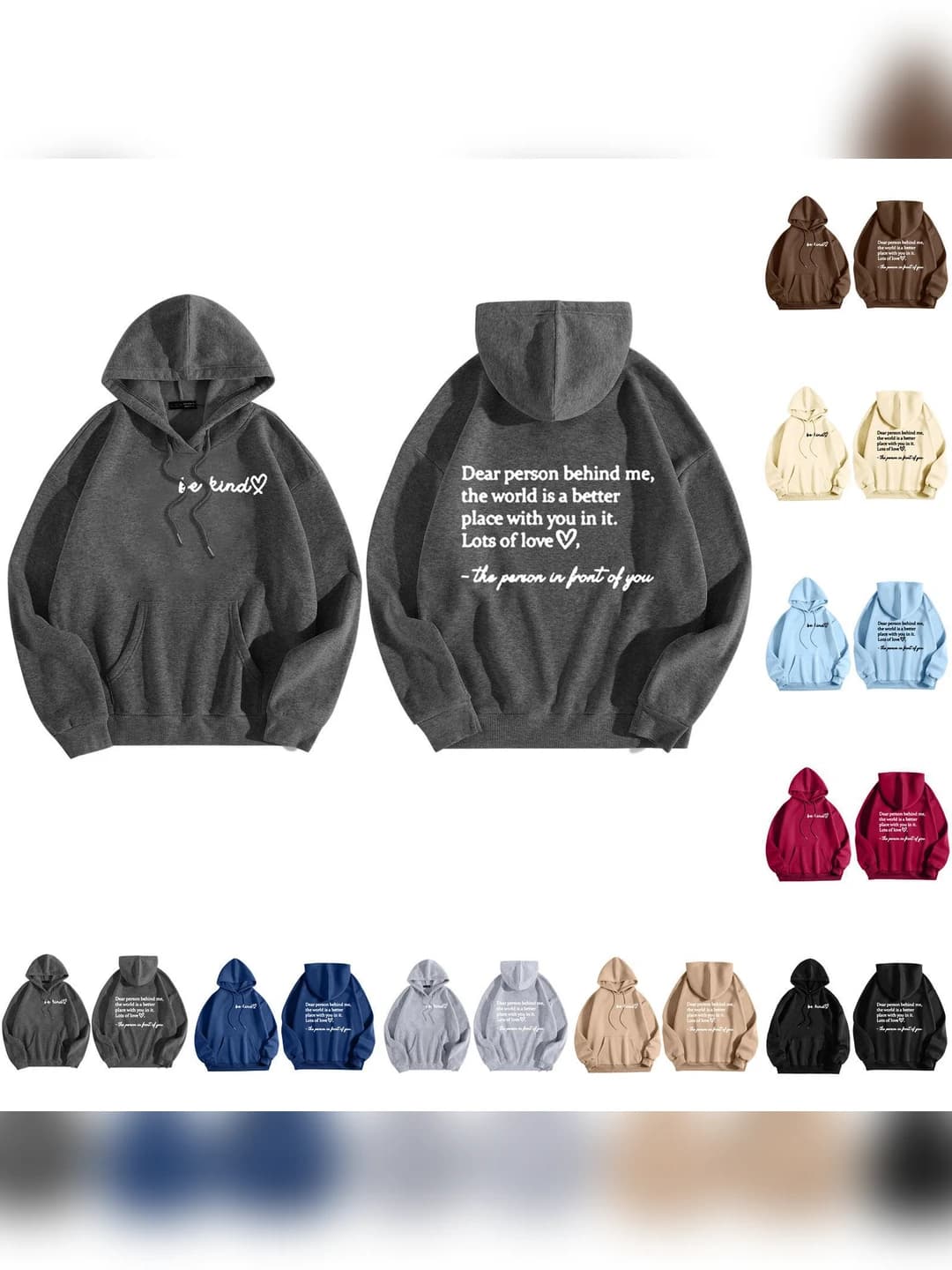 Women's loose fit long sleeve printed hoodie for autumn-winter 2026