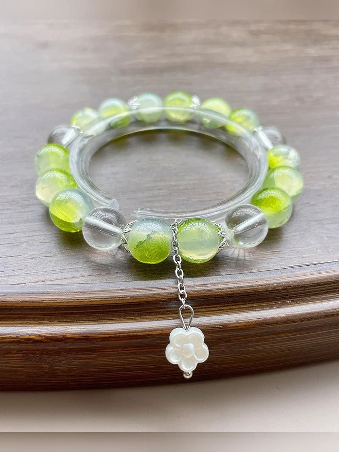 Green Small Floral Bracelet