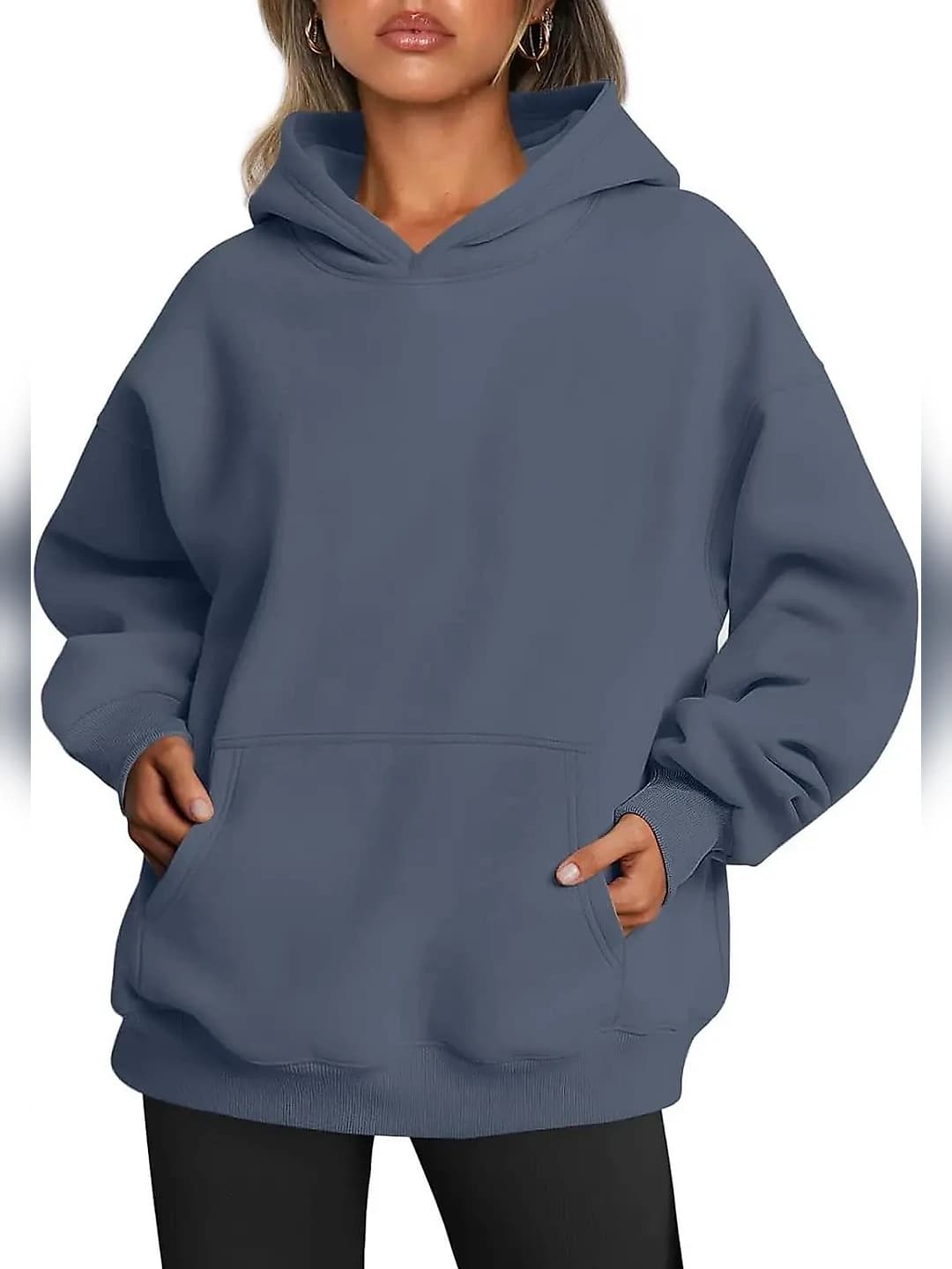 Navy drop shoulder sleeve