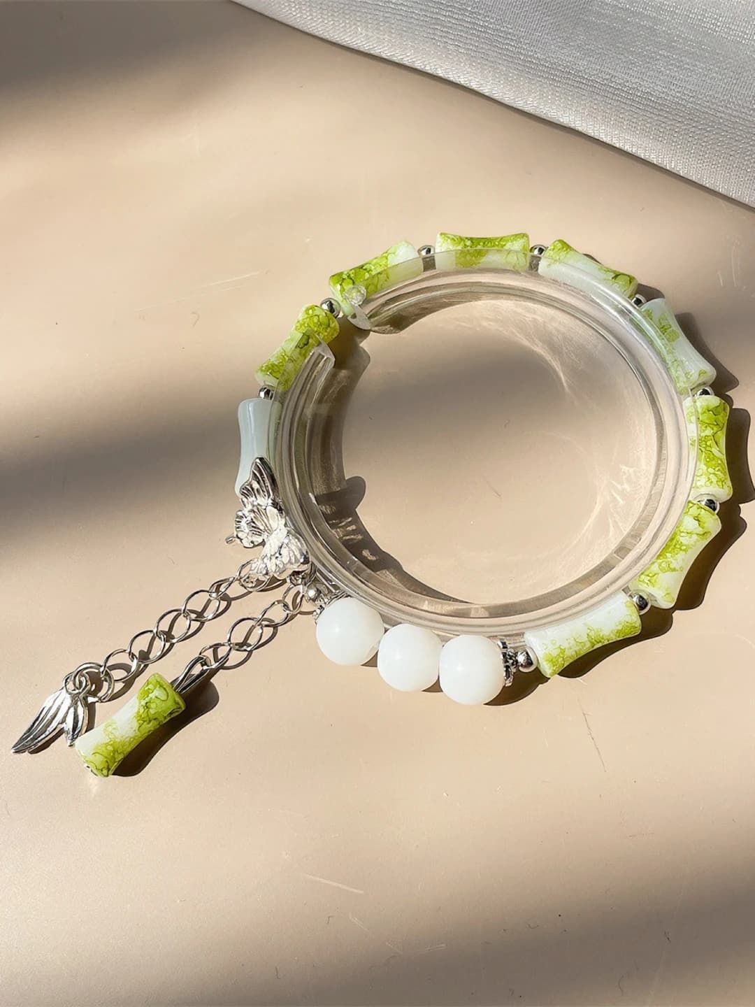 Ceramic look, bamboo, bamboo pattern, butterfly