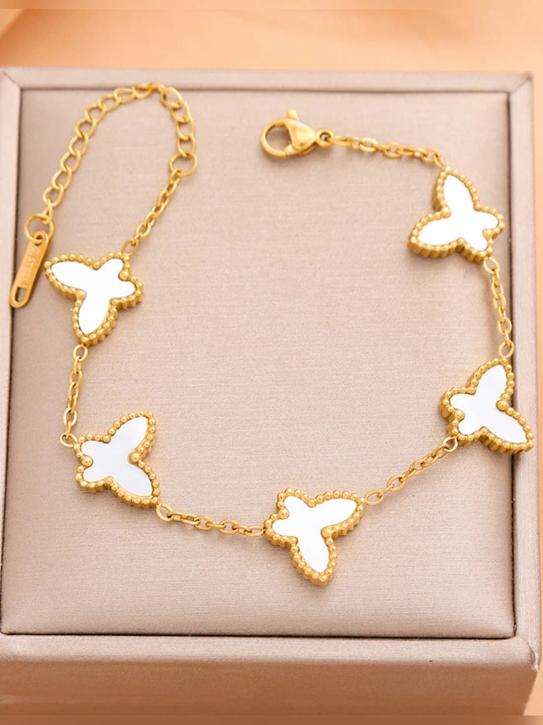 Gold double-sided white