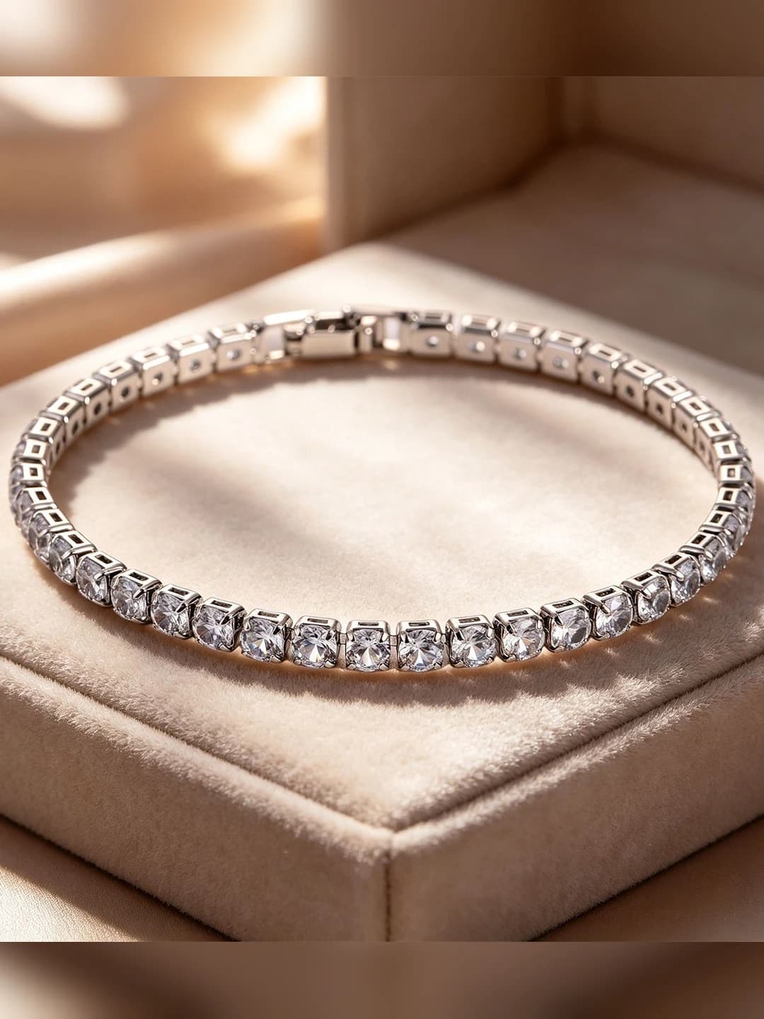 Tennis chain bracelet with zircon for men and women