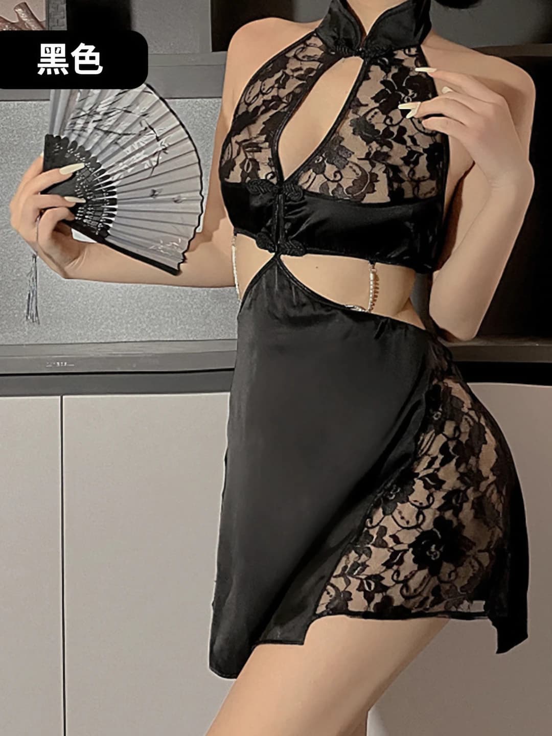 Black floral - 5 pairs
