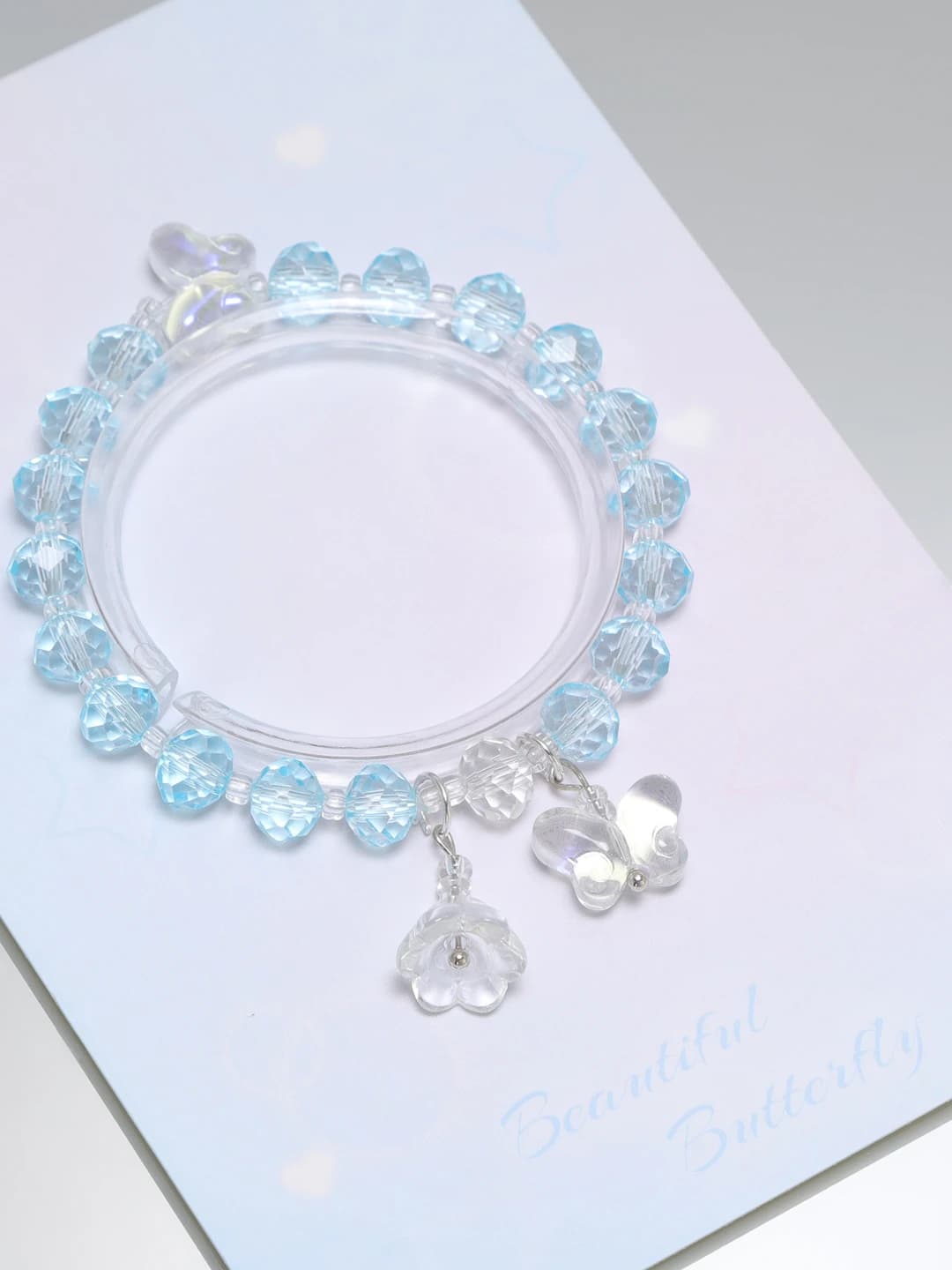 Blue crystal butterfly