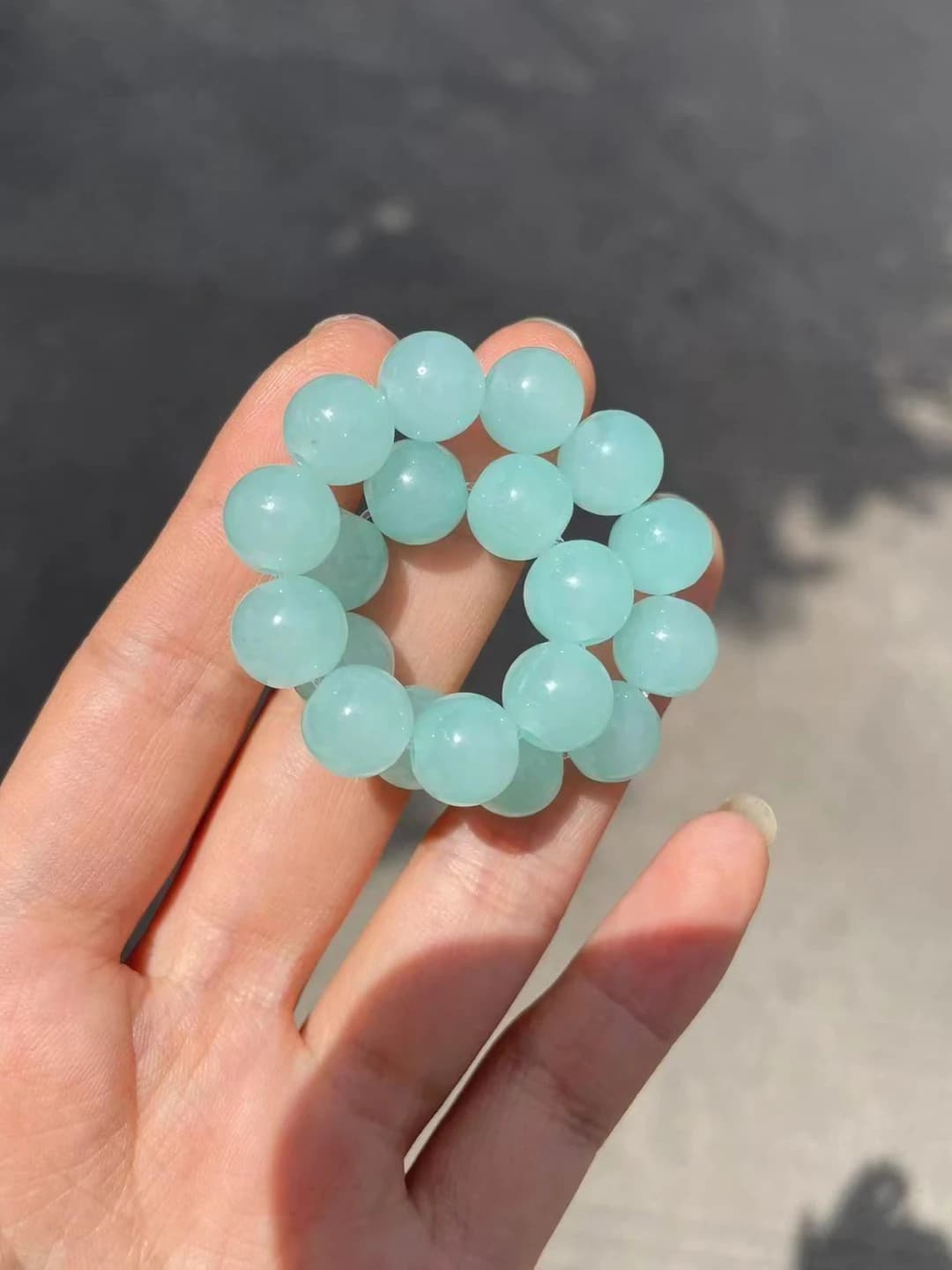 10m маленький прозрачный синий стекло