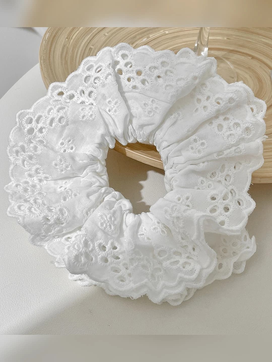 1# White embroidery lace