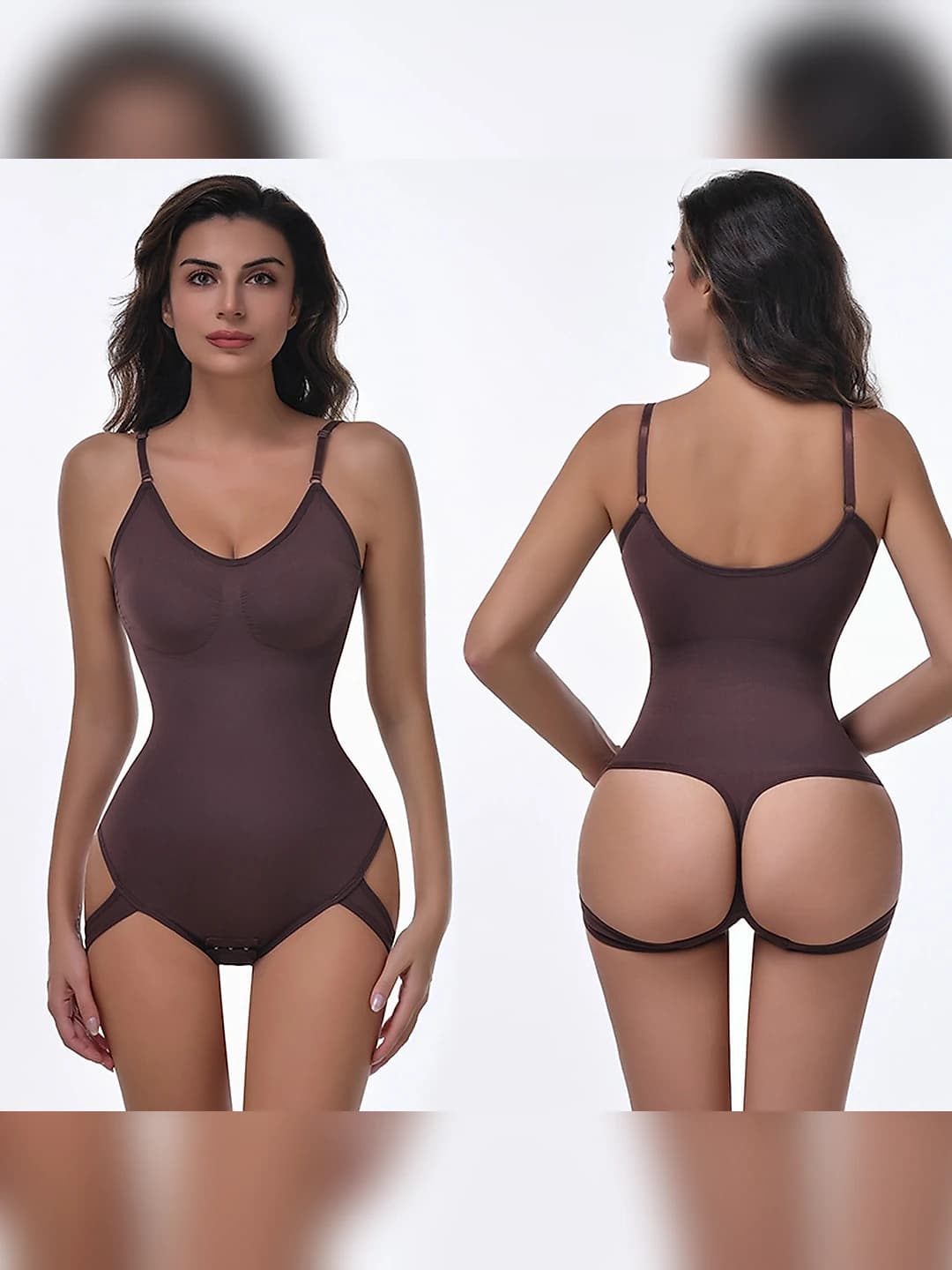 Women's shapewear bodysuit: seamless, tummy control, hip-lifting, plus size, thickened, all-season