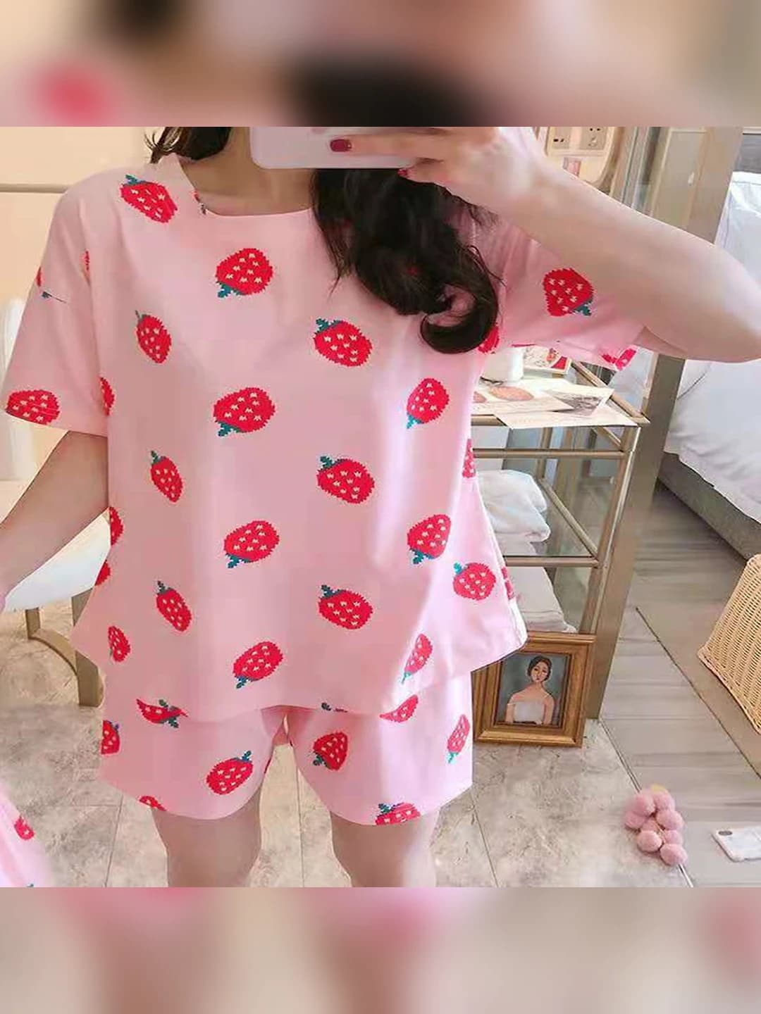 Short sleeve - Pink Strawberry