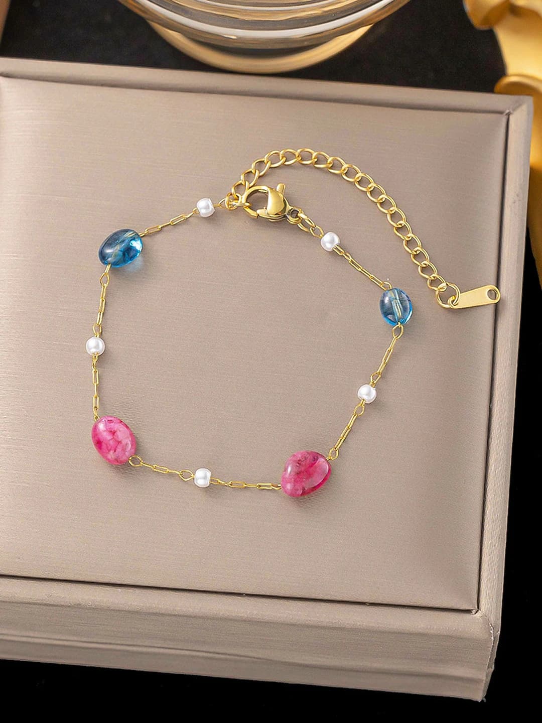 SLE80, colored stone, gold