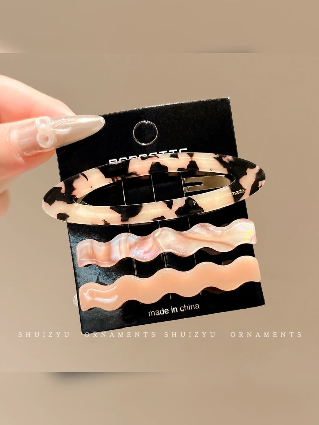 3# Светлый узор 3 шт 7.5+6 см