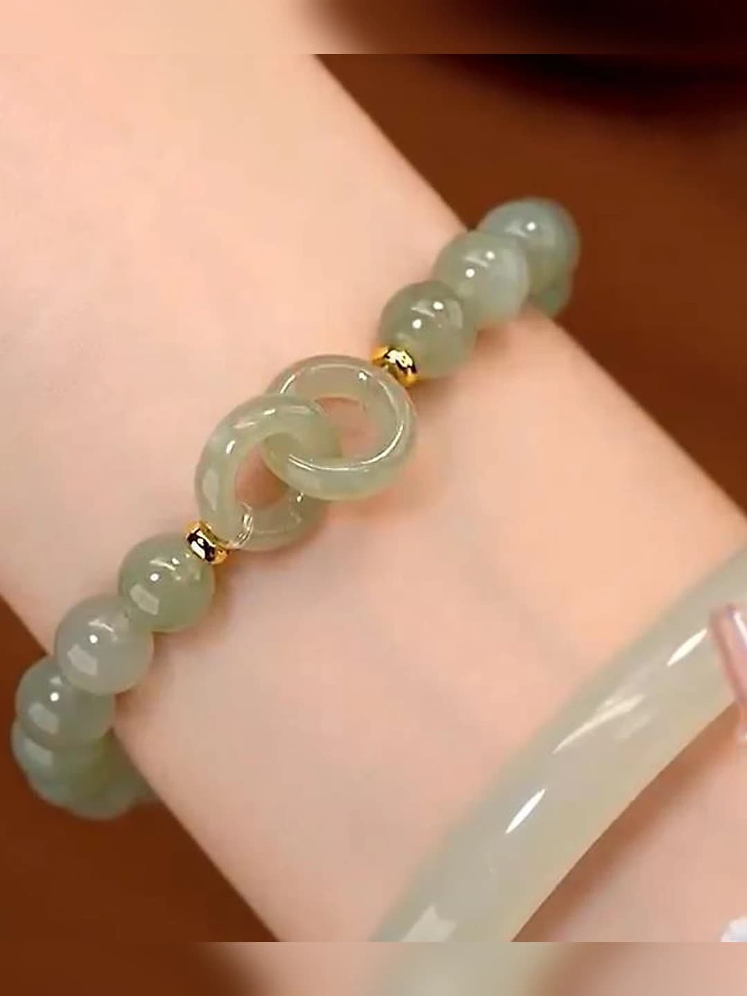 Yashil chiziq interlock bracelet