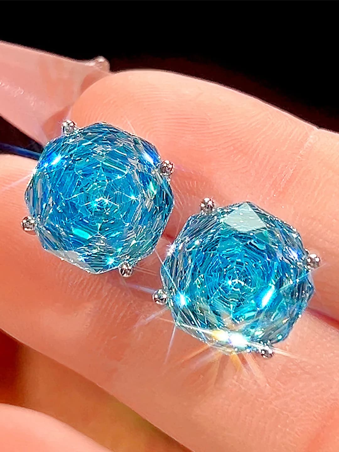Light blue earrings