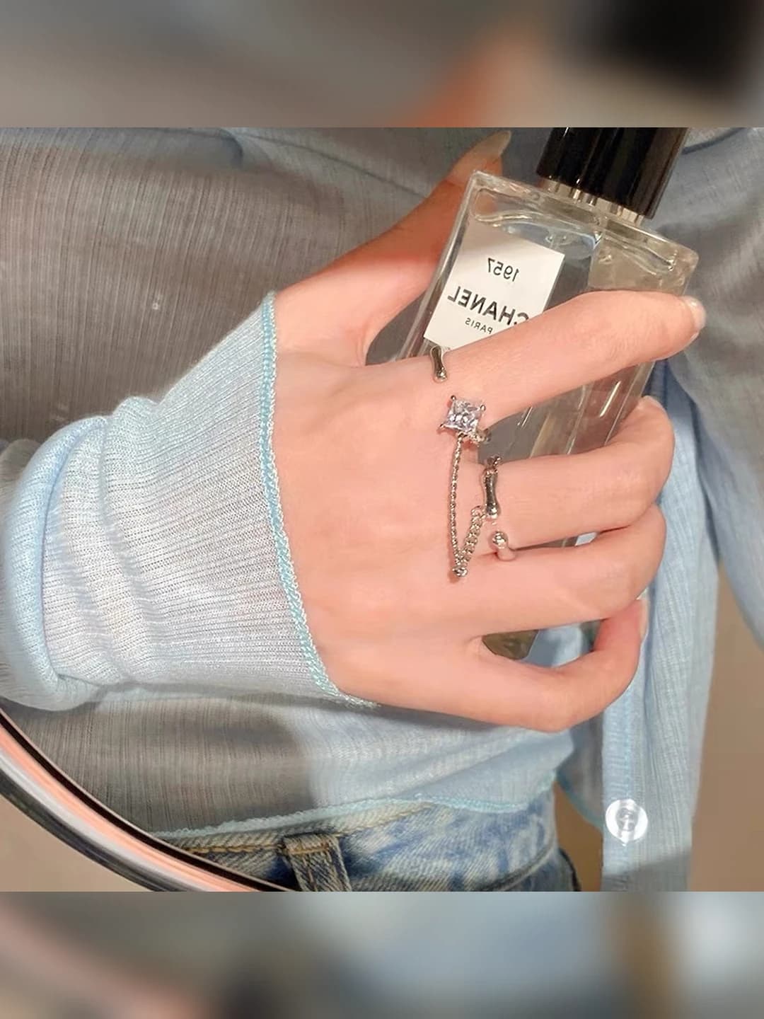 Two-finger chain ring