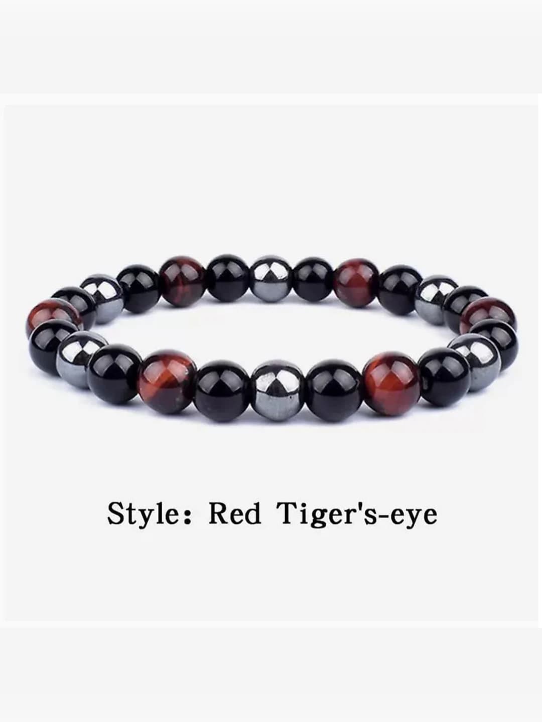 Red tiger eye round
