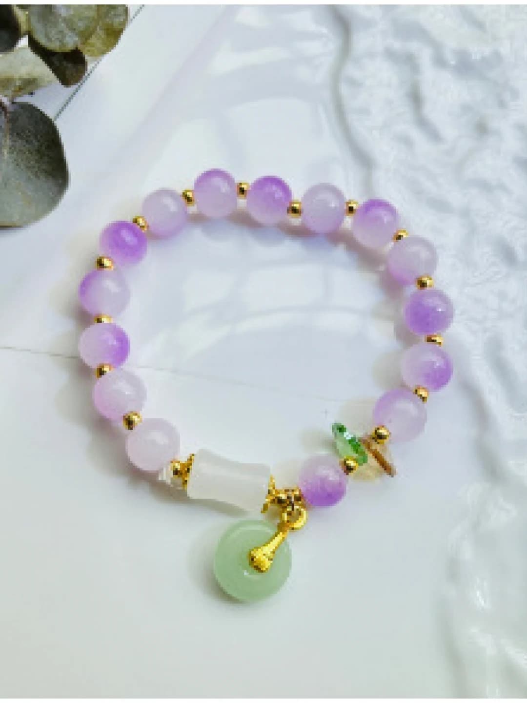 Purple-green bracelet