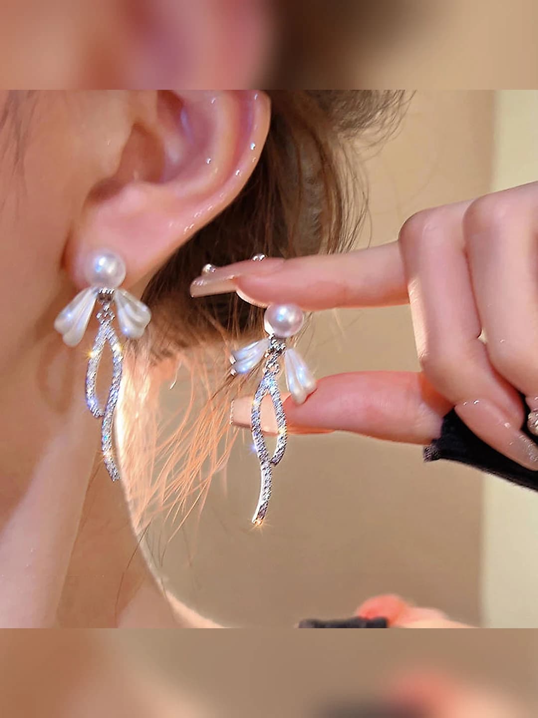 34# Серебряная игла - Серебряный - Белый