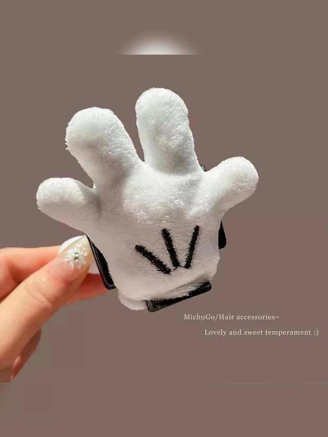 Women's Korean style cartoon Mickey Mouse acrylic hand clip hair clip