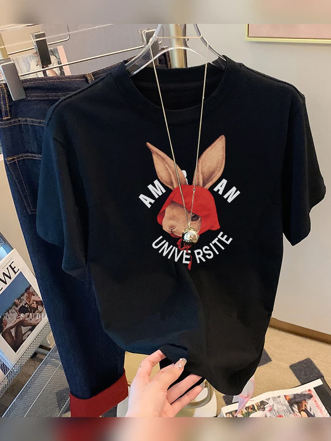 AM rabbit black