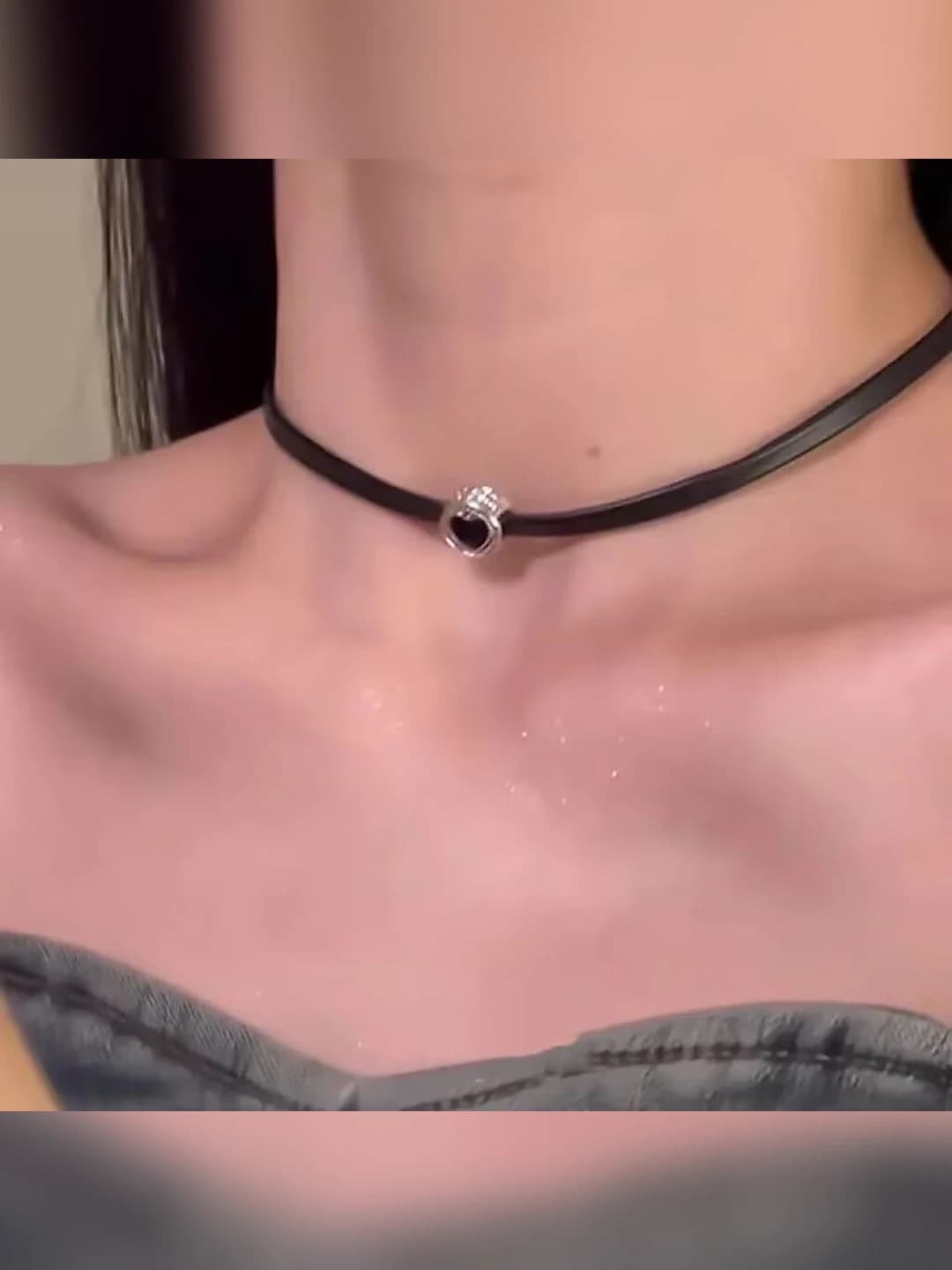 Sweet leather cord pendant